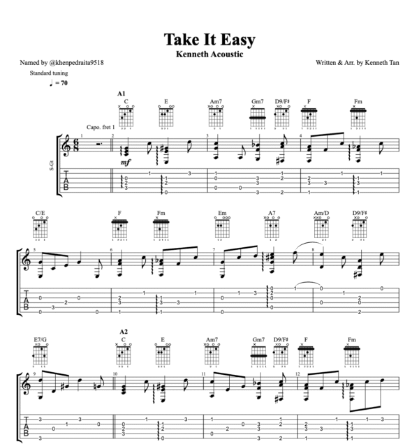 Take It Easy - Kenneth Acoustic