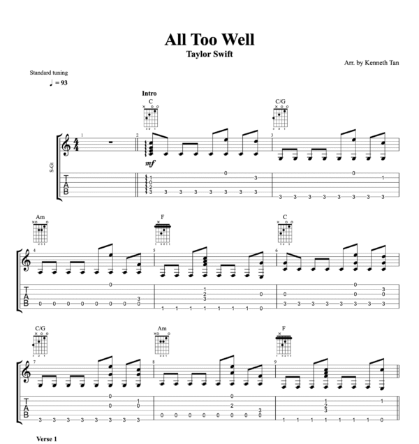 All Too Well - Taylor Swift