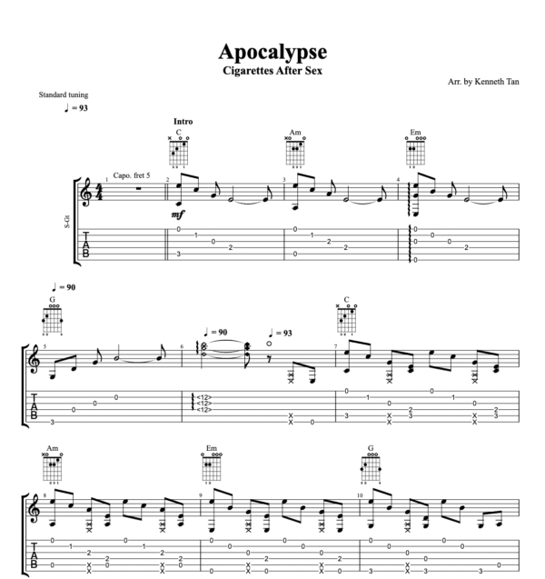 Apocalypse - Cigarettes After Sex