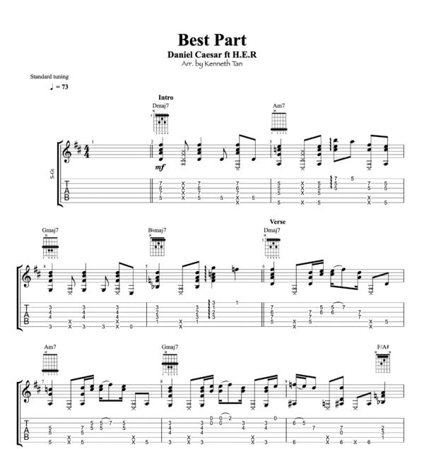 Best Part - Daniel Caesar ft H.E.R