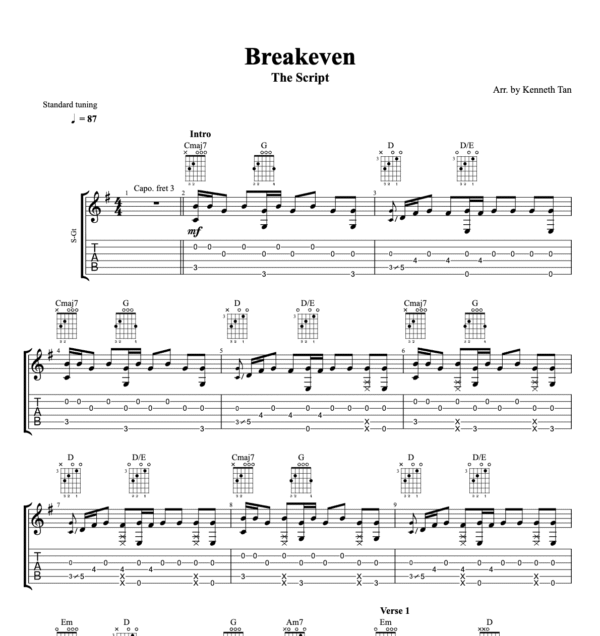 Breakeven - The Script