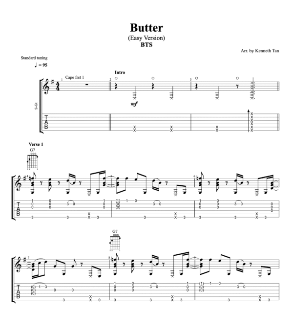 Butter (Easy Version) - BTS