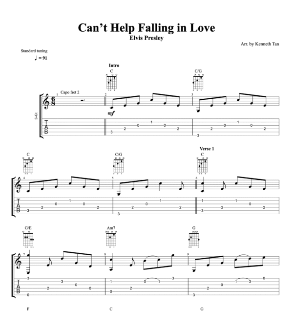 Can’t Help Falling in Love - Elvis Presley