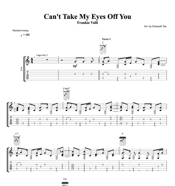 Can't Take My Eyes Off You - Frankie Valli