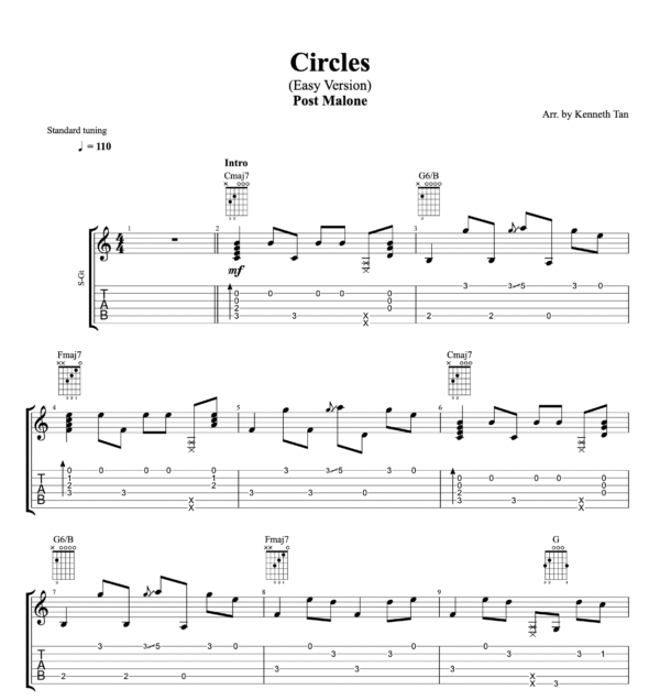 Circles (Easy Version) - Post Malone