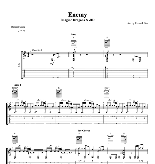 Enemy - Imagine Dragons & JID