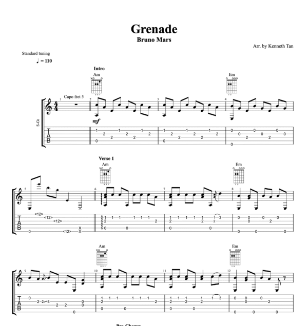 Grenade - Bruno Mars