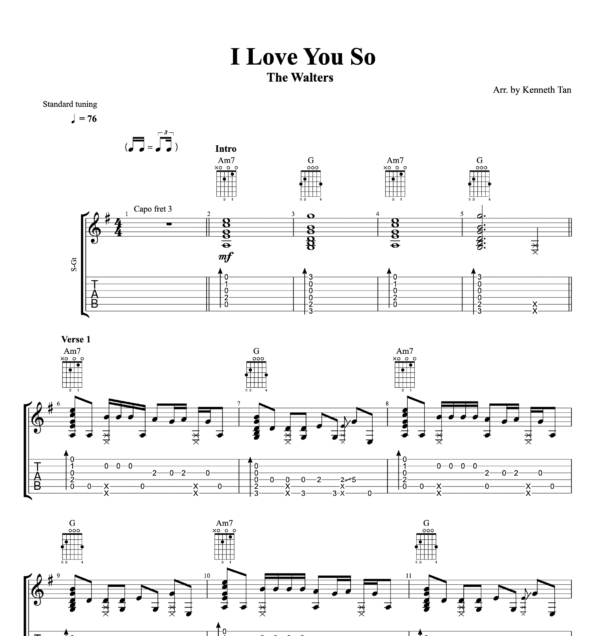 I Love You So - The Walters