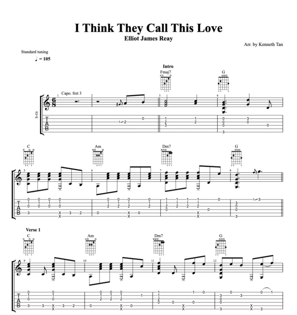 I Think They Call This Love - Elliot James Reay