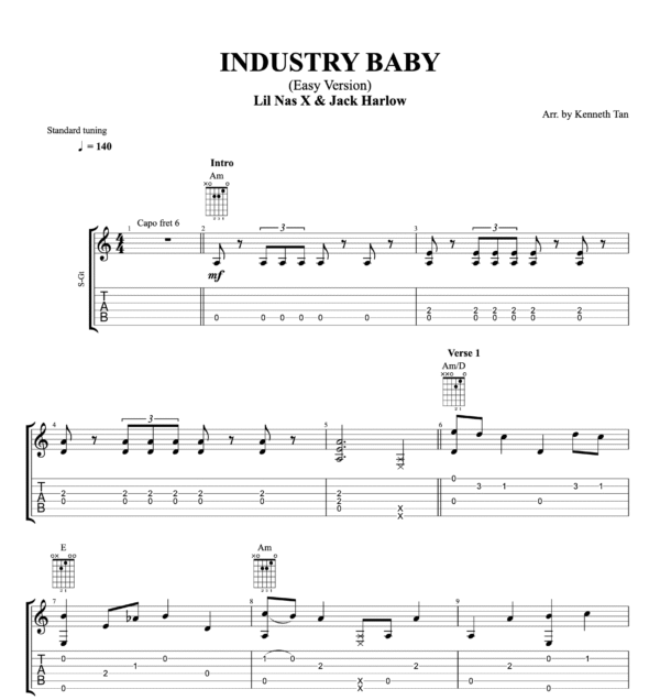 INDUSTRY BABY (Easy Version) - Lil Nas X, Jack Harlow