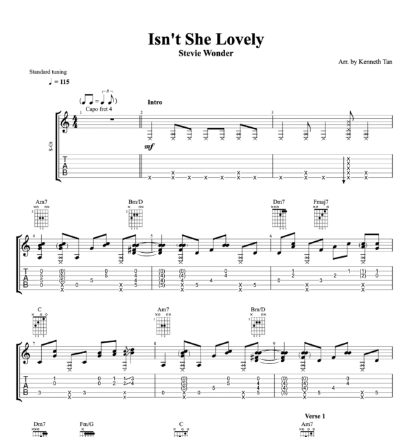 Isn't She Lovely - Stevie Wonder