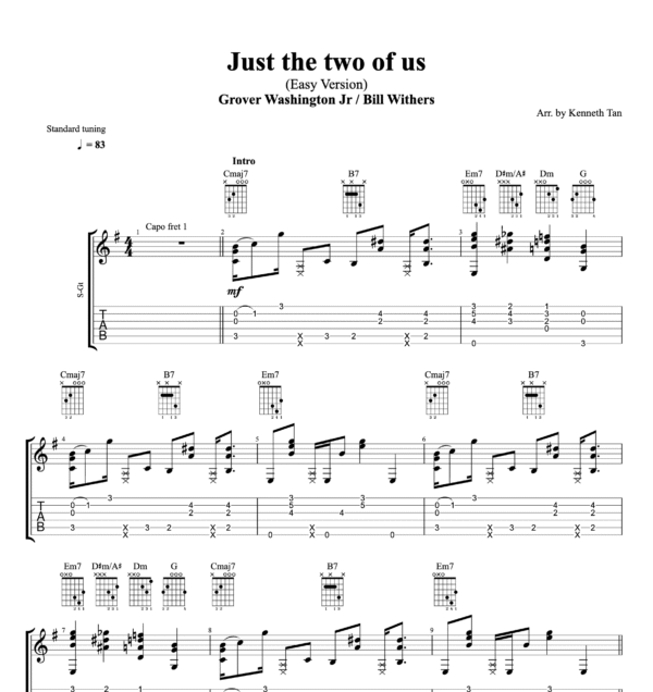Just the two of us (Easy Version) - Grover Washington Jr/ Bill Withers