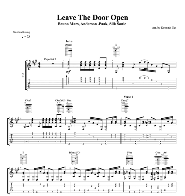 Leave The Door Open - Bruno Mars, Anderson .Paak, Silk Sonic