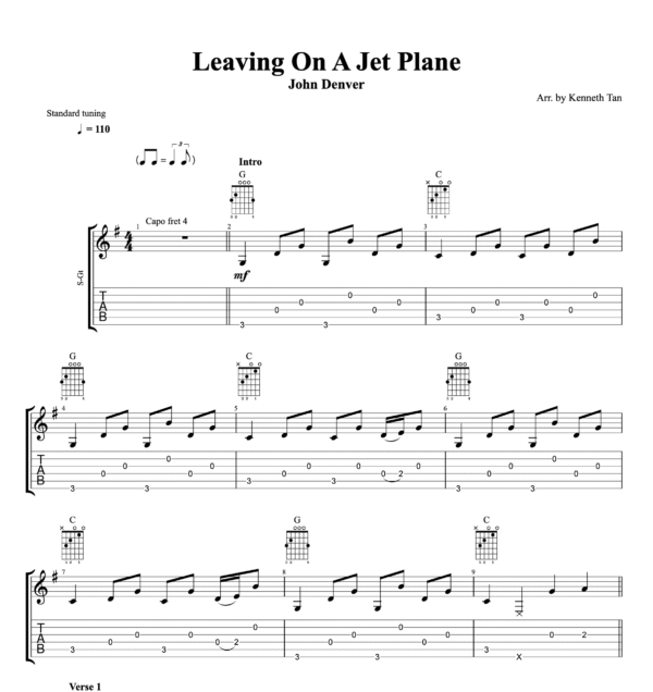 Leaving On A Jet Plane - John Denver