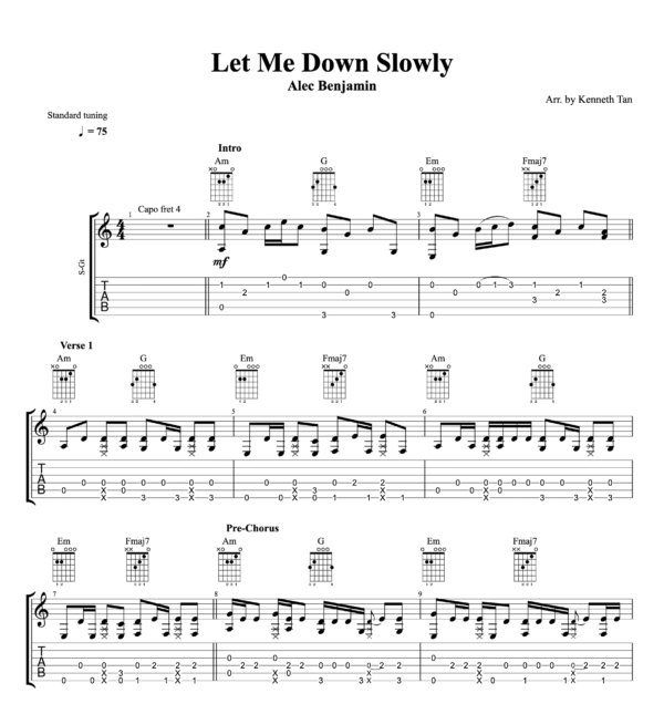 Let Me Down Slowly - Alec Benjamin