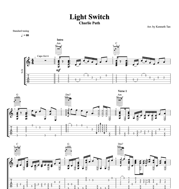 Light Switch - Charlie Puth