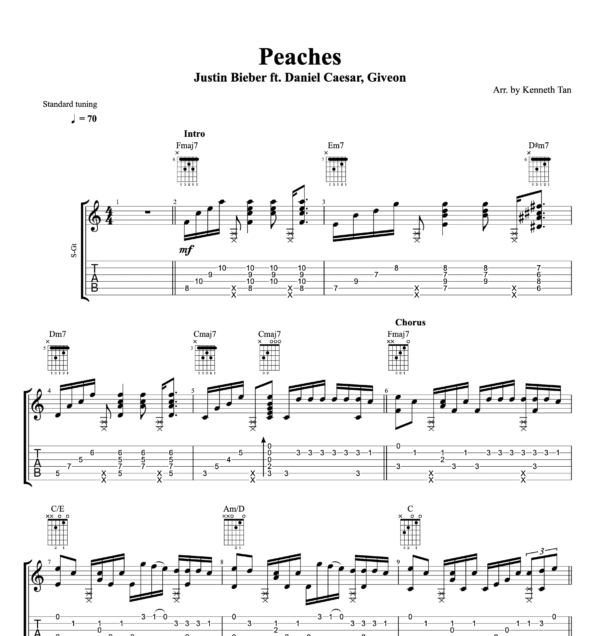 Peaches - Justin Bieber ft. Daniel Caesar, Giveon