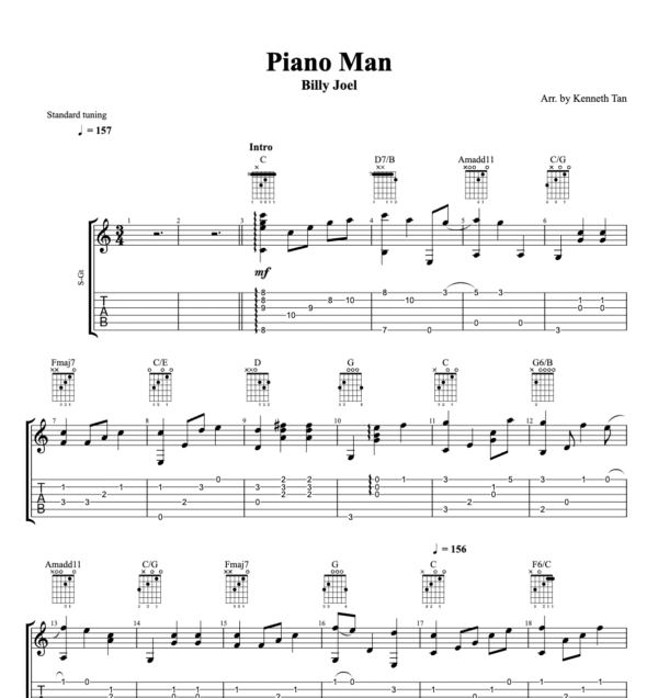 Piano Man – Billy Joel
