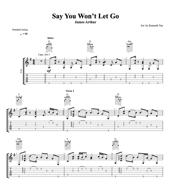 Say You Won’t Let Go - James Arthur