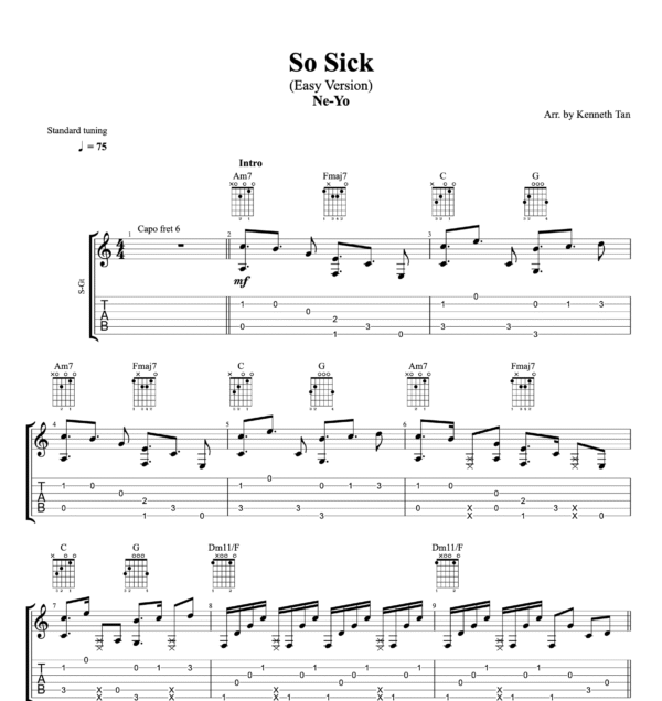 So Sick (Easy Version) - Ne-Yo