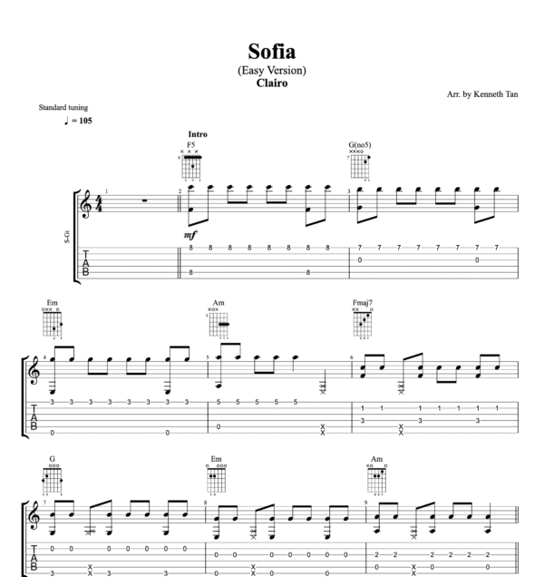 Sofia (Easy Version) - Clairo