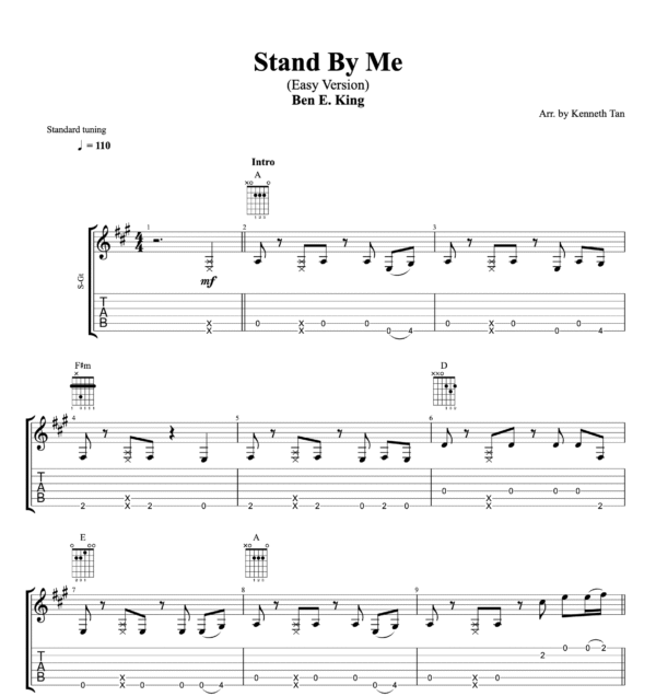 Stand By Me (Easy Version) - Ben E. King