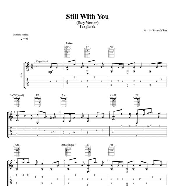 Still With You (Easy Version) - Jungkook