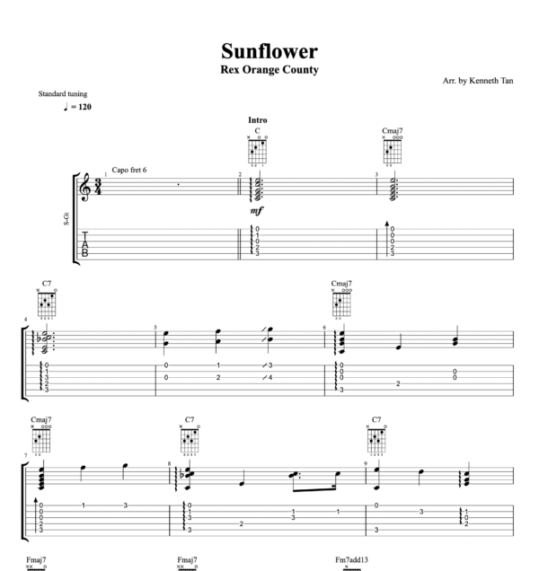 Sunflower - Rex Orange County