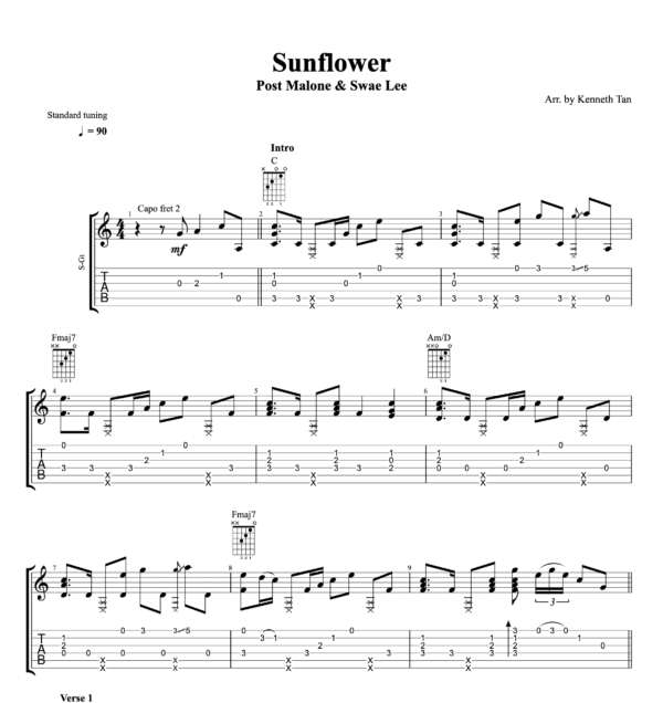 Sunflower - Post Malone & Swae Lee