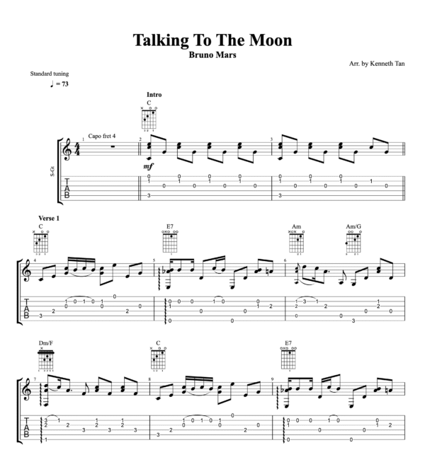 Talking To The Moon - Bruno Mars