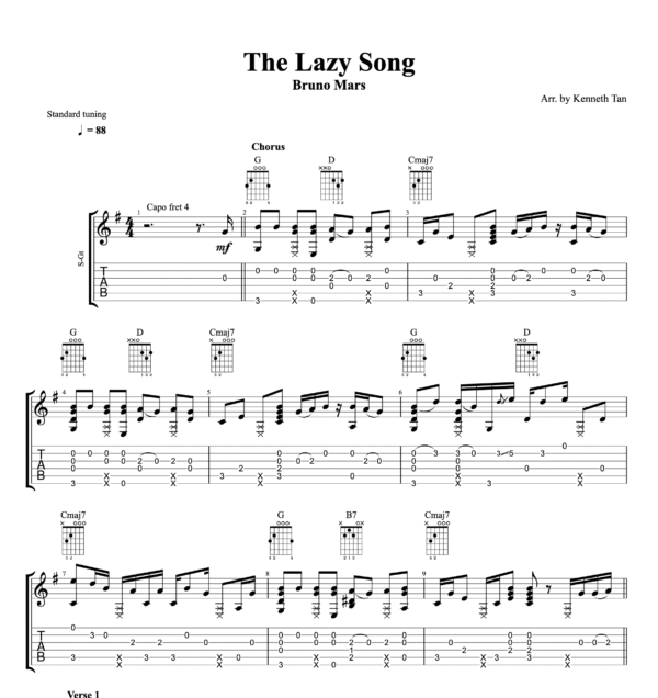 The Lazy Song - Bruno Mars