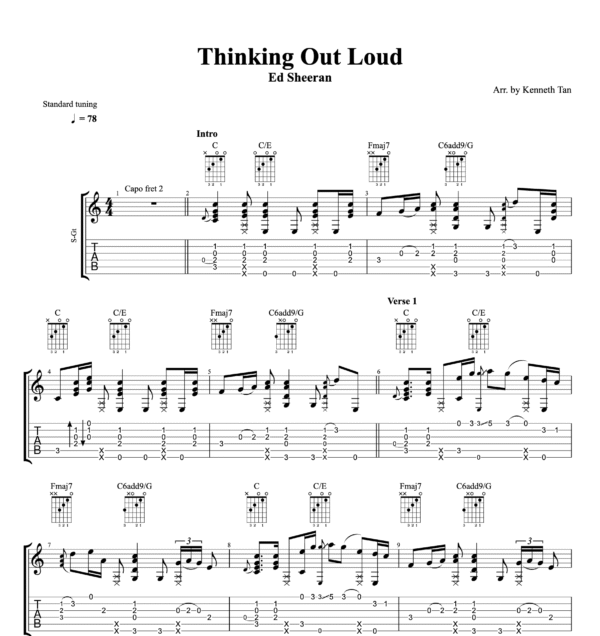 Thinking Out Loud - Ed Sheeran