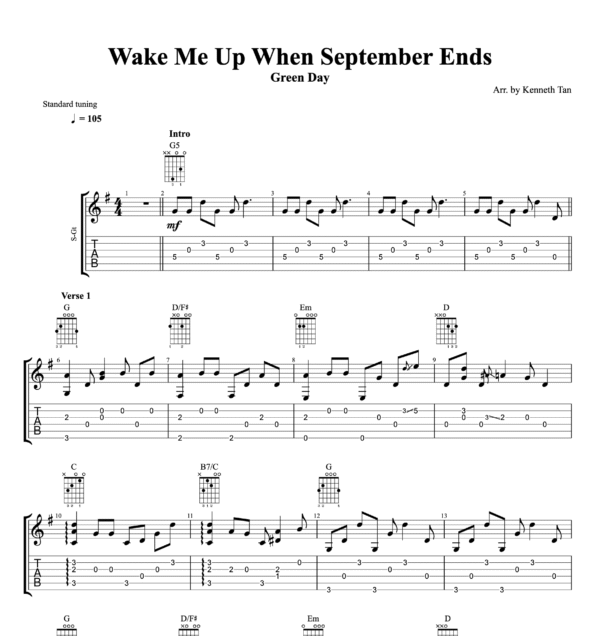 Wake Me Up When September Ends - Green Day