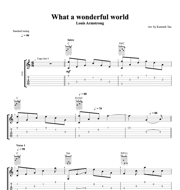 What a wonderful world - Louis Armstrong