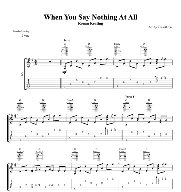 When You Say Nothing At All - Ronan Keating