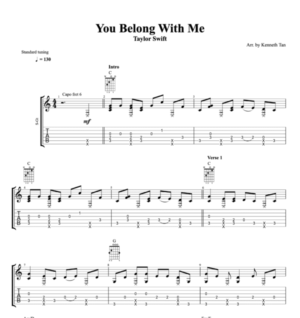 You Belong With Me - Taylor Swift