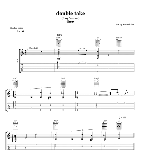 double take (Easy Version) - dhruv