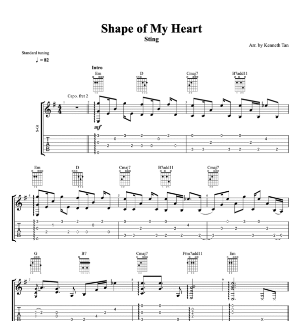 Shape of My Heart – Sting