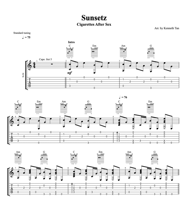 Sunsetz – Cigarettes After Sex