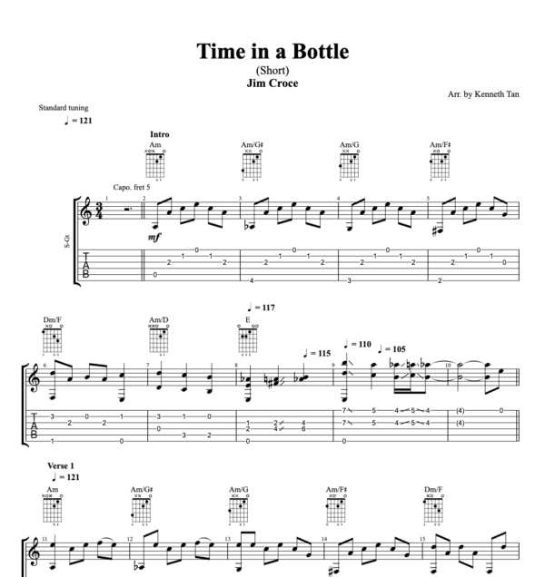 Time in a Bottle - Jim Croce (Short)