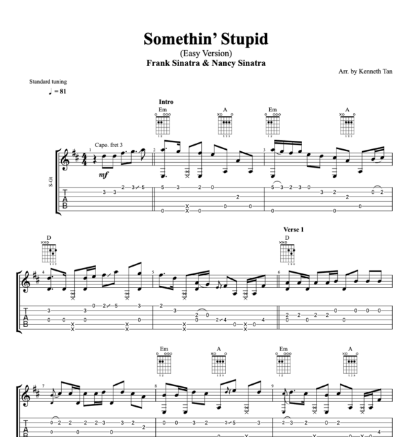 Somethin' Stupid (Easy Version) – Frank Sinatra & Nancy Sinatra