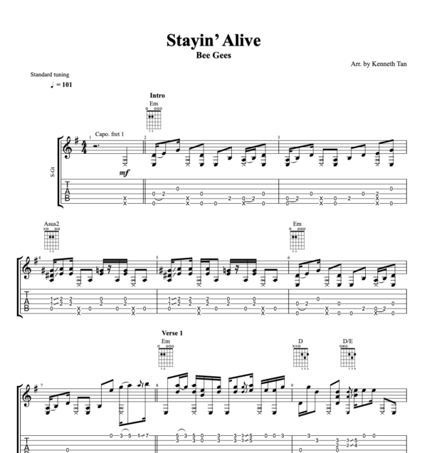 Stayin’ Alive – Bee Gees